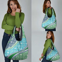 Hawaiian Quilt Pattern Grocery Bag Fresh Color Mixed LT01 - Polynesian Pride
