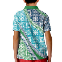 Hawaiian Quilt Pattern Kid Polo Shirt Fresh Color Mixed - Polynesian Pride