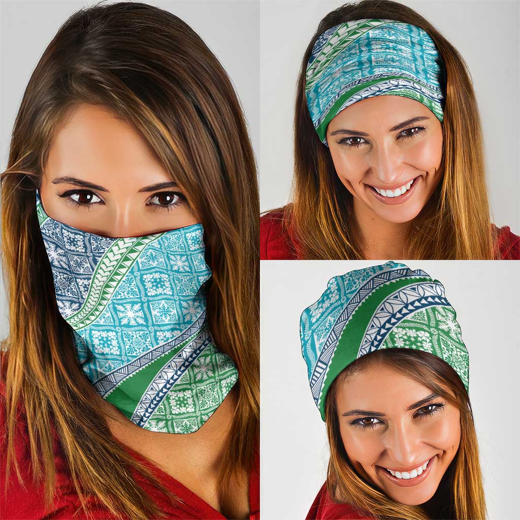 Hawaiian Quilt Pattern Neck Gaiter Fresh Color Mixed - Polynesian Pride