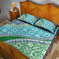Hawaiian Quilt Pattern Quilt Bed Set Fresh Color Mixed - Polynesian Pride