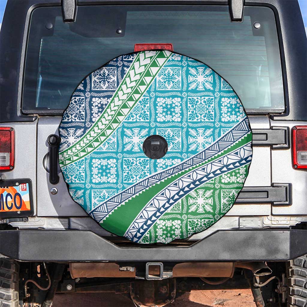 Hawaiian Quilt Pattern Spare Tire Cover Fresh Color Mixed - Polynesian Pride