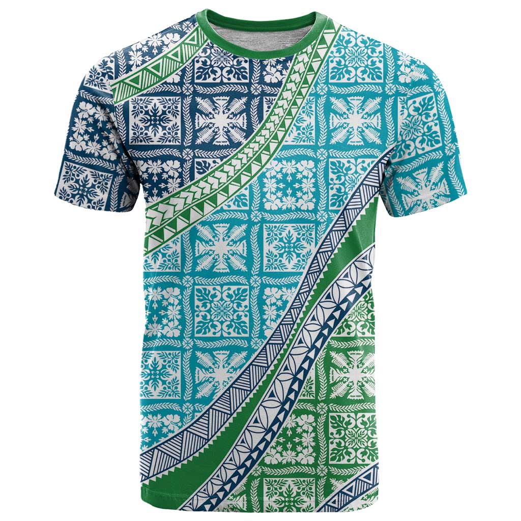 Hawaiian Quilt Pattern T Shirt Fresh Color Mixed - Polynesian Pride