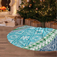 Hawaiian Quilt Pattern Tree Skirt Fresh Color Mixed - Polynesian Pride