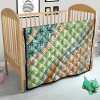 Hawaiian Quilt Pattern Quilt Green Chestnut Color Mixed - Polynesian Pride