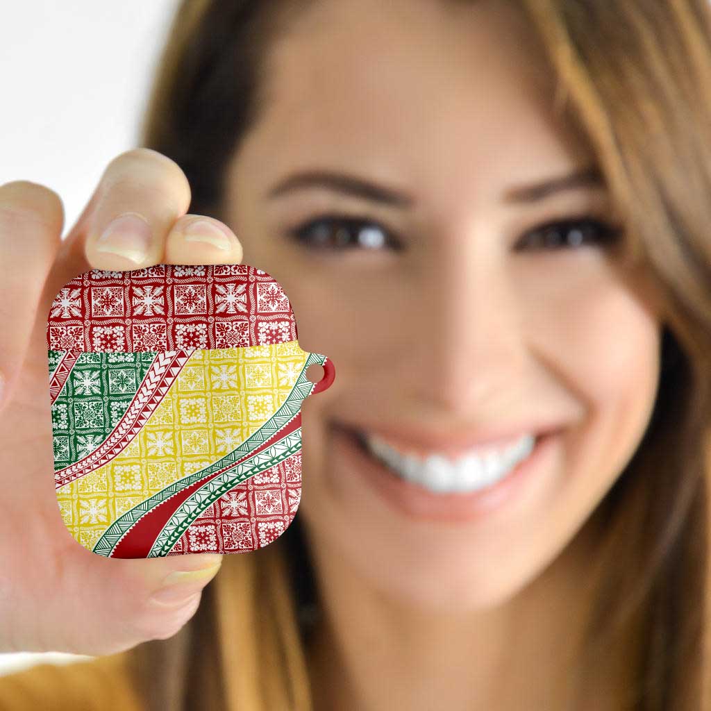 Hawaiian Quilt Pattern AirPods Case Special Color Mixed - Polynesian Pride