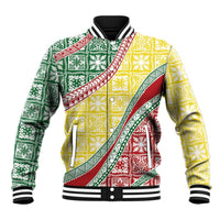 Hawaiian Quilt Pattern Baseball Jacket Special Color Mixed LT01 Unisex Multicolor - Polynesian Pride