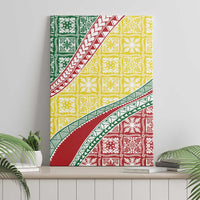 Hawaiian Quilt Pattern Canvas Wall Art Special Color Mixed - Polynesian Pride