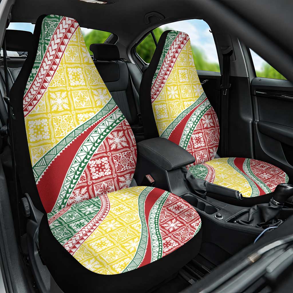 Hawaiian Quilt Pattern Car Seat Cover Special Color Mixed - Polynesian Pride