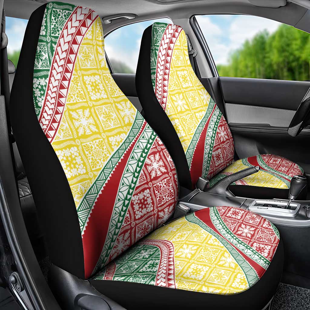 Hawaiian Quilt Pattern Car Seat Cover Special Color Mixed - Polynesian Pride