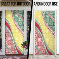 Hawaiian Quilt Pattern Door Cover Special Color Mixed - Polynesian Pride