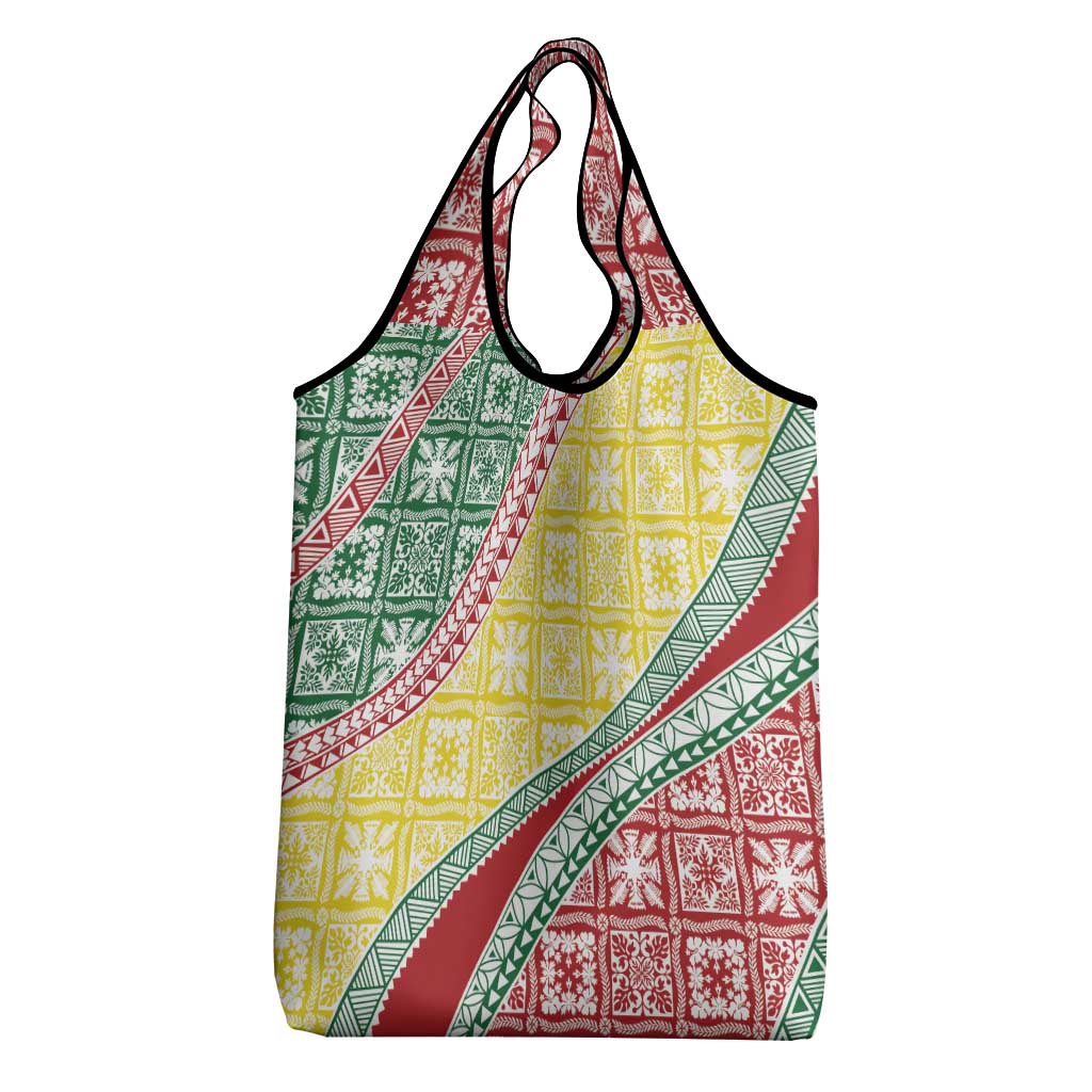 Hawaiian Quilt Pattern Grocery Bag Special Color Mixed LT01 - Polynesian Pride