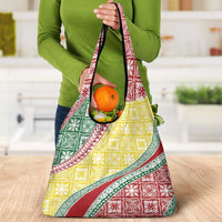 Hawaiian Quilt Pattern Grocery Bag Special Color Mixed LT01 - Polynesian Pride