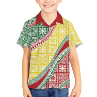 Hawaiian Quilt Pattern Hawaiian Shirt Special Color Mixed - Polynesian Pride