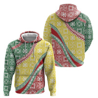Hawaiian Quilt Pattern Hoodie Special Color Mixed - Polynesian Pride