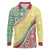 Hawaiian Quilt Pattern Long Sleeve Polo Shirt Special Color Mixed - Polynesian Pride
