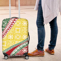 Hawaiian Quilt Pattern Luggage Cover Special Color Mixed - Polynesian Pride