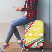 Hawaiian Quilt Pattern Luggage Cover Special Color Mixed - Polynesian Pride