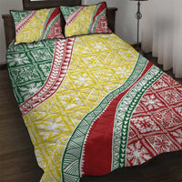 Hawaiian Quilt Pattern Quilt Bed Set Special Color Mixed - Polynesian Pride