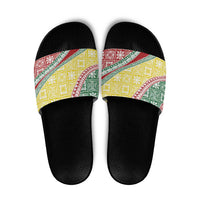 Hawaiian Quilt Pattern Slide Sandals Special Color Mixed LT01 Multicolor - Polynesian Pride