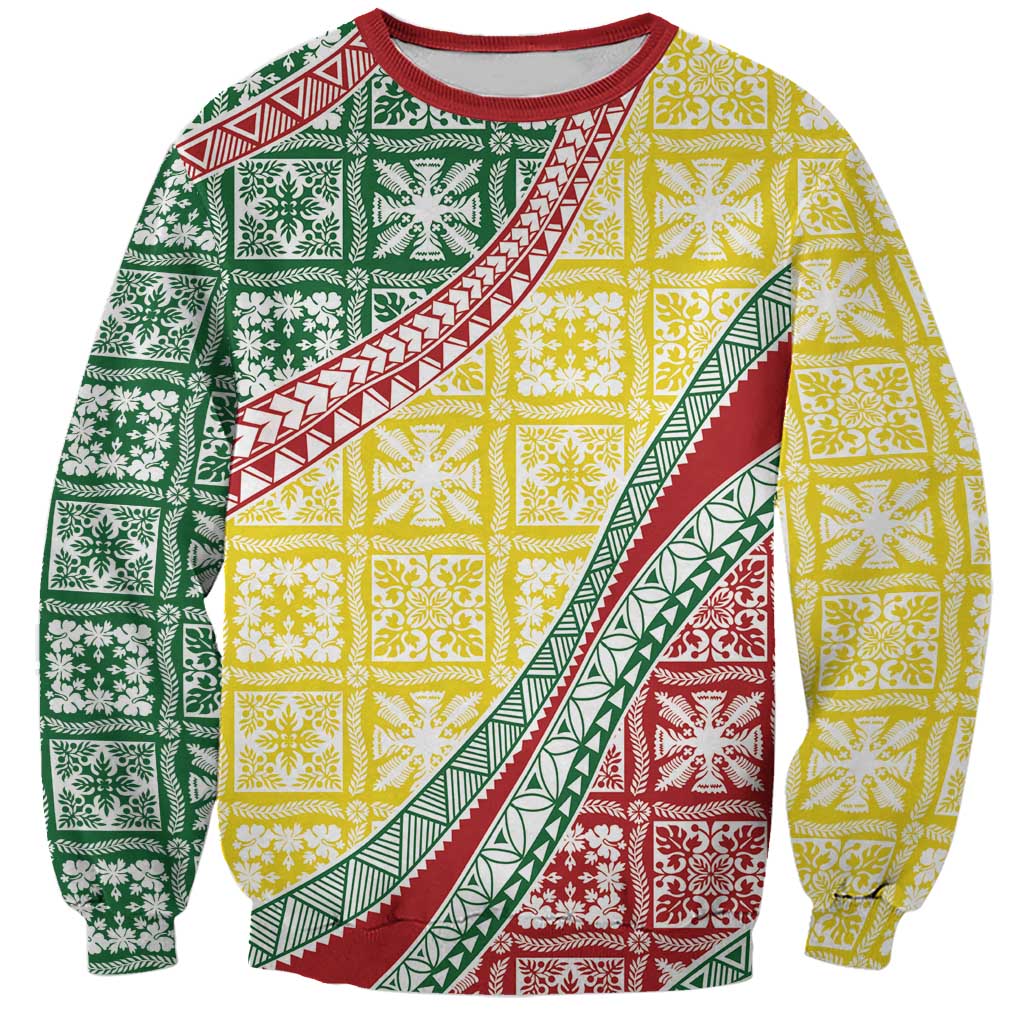 Hawaiian Quilt Pattern Sweatshirt Special Color Mixed LT01 Unisex Multicolor - Polynesian Pride