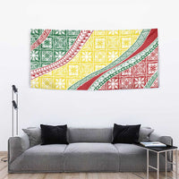 Hawaiian Quilt Pattern Tapestry Special Color Mixed - Polynesian Pride