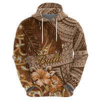 Personalised Fiji Masi Hoodie Bula Fijian Masi Tapa Vintage Style LT01 - Polynesian Pride