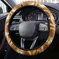 Fiji Masi Steering Wheel Cover Bula Fijian Masi Tapa Vintage Style