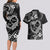 Polynesian Turtle Valentine Couples Matching Long Sleeve Bodycon Dress and Hawaiian Shirt You And Me Hibiscus Heart LT01 - Polynesian Pride