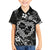 Polynesian Turtle Valentine Family Matching Off Shoulder Short Dress and Hawaiian Shirt You And Me Hibiscus Heart LT01 Son's Shirt Black - Polynesian Pride