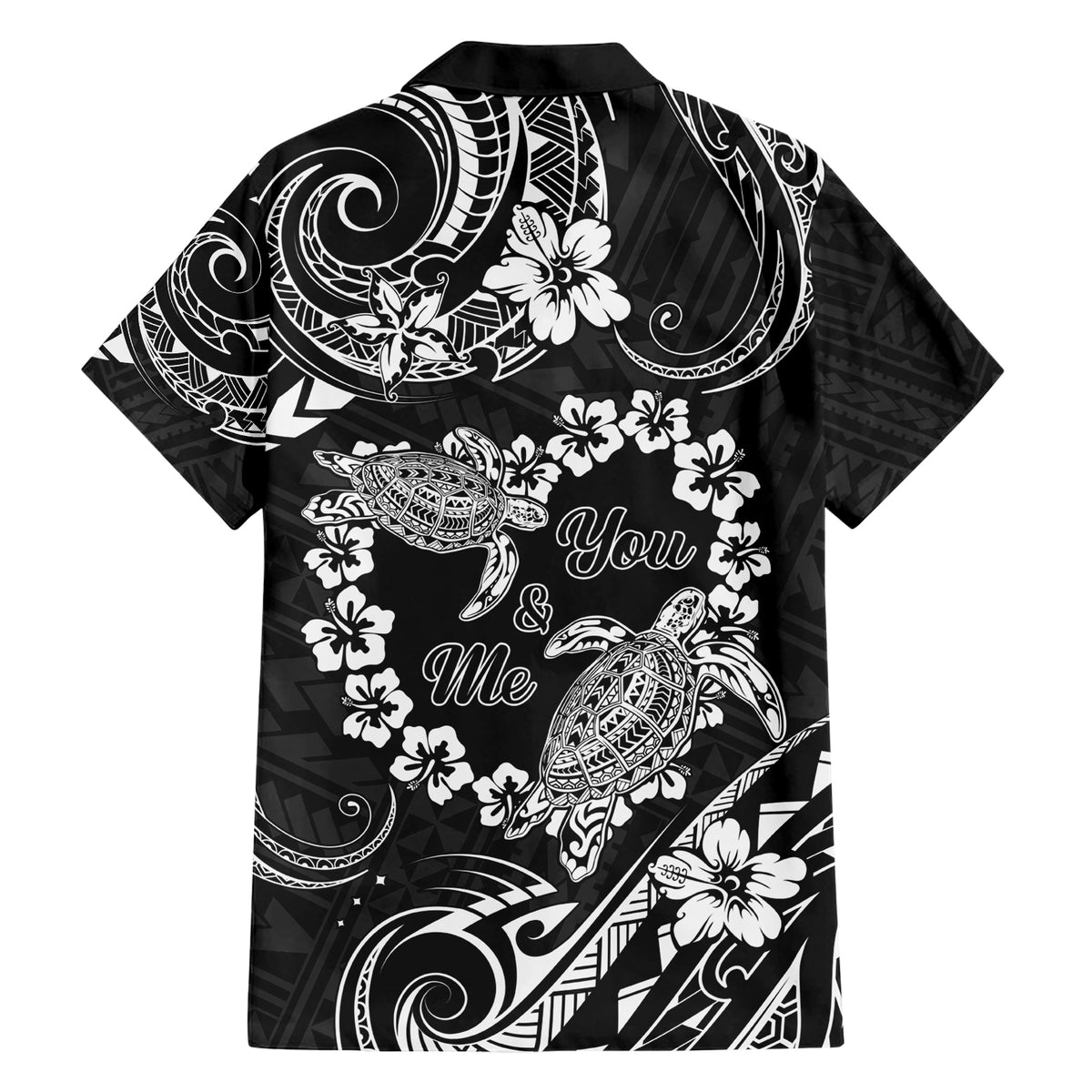 Polynesian Turtle Valentine Hawaiian Shirt You And Me Hibiscus Heart LT01 - Polynesian Pride