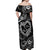 Polynesian Turtle Valentine Off Shoulder Maxi Dress You And Me Hibiscus Heart LT01 - Polynesian Pride