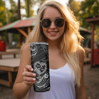 Polynesian Turtle Valentine Skinny Tumbler You And Me Hibiscus Heart LT01 - Polynesian Pride