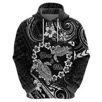 Polynesian Turtle Valentine Zip Hoodie You And Me Hibiscus Heart LT01 - Polynesian Pride