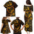 Polynesian Turtle Valentine Family Matching Puletasi and Hawaiian Shirt You And Me Gold Hibiscus Heart LT01 - Polynesian Pride