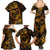 Polynesian Turtle Valentine Family Matching Summer Maxi Dress and Hawaiian Shirt You And Me Gold Hibiscus Heart LT01 - Polynesian Pride