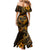 Polynesian Turtle Valentine Mermaid Dress You And Me Gold Hibiscus Heart LT01 - Polynesian Pride