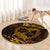 Polynesian Turtle Valentine Round Carpet You And Me Gold Hibiscus Heart LT01 - Polynesian Pride