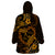 Polynesian Turtle Valentine Wearable Blanket Hoodie You And Me Gold Hibiscus Heart LT01 - Polynesian Pride