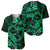 Polynesian Turtle Valentine Baseball Jersey You And Me Green Hibiscus Heart LT01 - Polynesian Pride