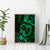 Polynesian Turtle Valentine Canvas Wall Art You And Me Green Hibiscus Heart LT01 - Polynesian Pride