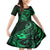 Polynesian Turtle Valentine Family Matching Mermaid Dress and Hawaiian Shirt You And Me Green Hibiscus Heart LT01 Daughter's Dress Green - Polynesian Pride