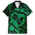 Polynesian Turtle Valentine Family Matching Off Shoulder Maxi Dress and Hawaiian Shirt You And Me Green Hibiscus Heart LT01 Dad's Shirt - Short Sleeve Green - Polynesian Pride