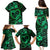 Polynesian Turtle Valentine Family Matching Puletasi and Hawaiian Shirt You And Me Green Hibiscus Heart LT01 - Polynesian Pride