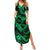 Polynesian Turtle Valentine Family Matching Summer Maxi Dress and Hawaiian Shirt You And Me Green Hibiscus Heart LT01 Mom's Dress Green - Polynesian Pride