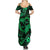 Polynesian Turtle Valentine Family Matching Summer Maxi Dress and Hawaiian Shirt You And Me Green Hibiscus Heart LT01 - Polynesian Pride