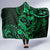 Polynesian Turtle Valentine Hooded Blanket You And Me Green Hibiscus Heart LT01 - Polynesian Pride