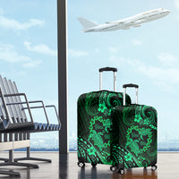 Polynesian Turtle Valentine Luggage Cover You And Me Green Hibiscus Heart LT01 - Polynesian Pride
