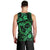 Polynesian Turtle Valentine Men Tank Top You And Me Green Hibiscus Heart LT01 - Polynesian Pride