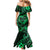 Polynesian Turtle Valentine Mermaid Dress You And Me Green Hibiscus Heart LT01 - Polynesian Pride