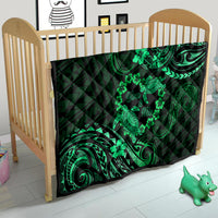 Polynesian Turtle Valentine Quilt You And Me Green Hibiscus Heart LT01 - Polynesian Pride